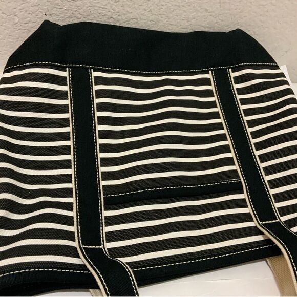 Land’s End tote simper fi stripes black white - Picture 7 of 11